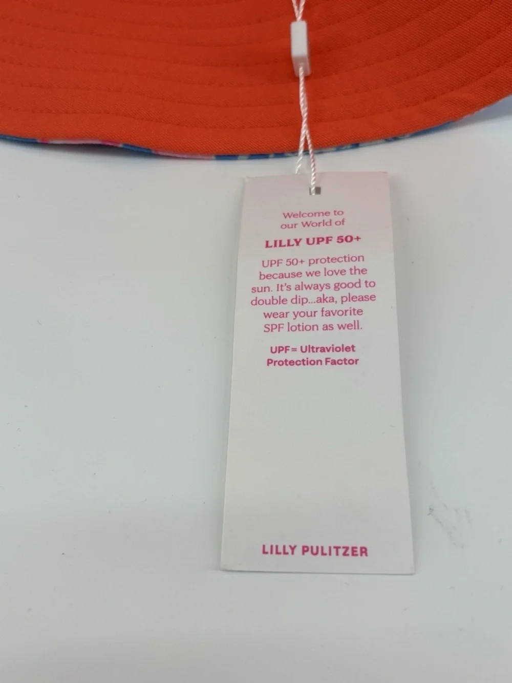 Lilly Pulitzer Blue & Pink Floral Reversible Bucket Hat